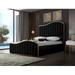Mercer41 Wulff Velvet Platform Bed Wood & Upholstered/ in Yellow/Black | 61.5 H x 81 W x 87.5 D in | Wayfair E3EF9F401DDC4EE1A655E147946985FF