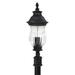 Charlton Home® Oma Outdoor 2-Light Lantern Head Metal in Black | 28 H x 9.5 W x 9.5 D in | Wayfair DD5276A1F6194F61B8564879C8BA8022