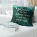 East Urban Home Stay Hungry Quote Linen Pillow Cover Linen in Green | 20 H x 20 W x 0.5 D in | Wayfair 62EC0A32D22549908E7A4FFC1BE6C27C