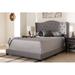 Winston Porter Galin Tufted Low Profile Standard Bed Upholstered/Polyester in Gray | 54.53 H x 81.89 W x 86.61 D in | Wayfair