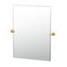 Gatco Latitude II Frameless Beveled Rectangle | Bathroom Vanity Wall Mirror in Yellow | 24 H x 24 W x 2 D in | Wayfair 4239SM