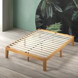 Wrought Studio™ Jowita Wood Platform Bed Frame Wood/Metal in Brown | 14 H x 38 W x 74.5 D in | Wayfair 289EDBDF4BF94ED3B3DFB1A66EBA9E32