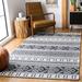 Black/White 103 x 0.28 in Indoor Area Rug - Union Rustic Stansfield Southwestern Cotton Black/Cream Area Rug | 103 W x 0.28 D in | Wayfair