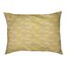 Tucker Murphy Pet™ Chelan Lined Chevrons Indoor Dog Pillow Polyester in White/Yellow | 7 H x 39.5 W x 25.9 D in | Wayfair