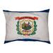Tucker Murphy Pet™ Burien West Virginia Flag Designer Pillow Fleece, Polyester | 17 H x 52 W x 42 D in | Wayfair E3F4F09D190B41D78BFDBE6A8458CB0C