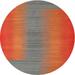 Gray/Orange 0.35 in Indoor Area Rug - East Urban Home Abstract Red/Orange/Gray Area Rug Polyester/Wool | 0.35 D in | Wayfair