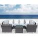Sol 72 Outdoor™ Widener Fully Assembled 4 - Person Seating Group w/ Cushions |Assembled wicker sofa in Brown | 28 H x 122 W x 74 D in | Wayfair
