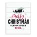 The Holiday Aisle® 'Holiday Planked Look Merry Christmas Sleigh Rides Typography' Graphic Art Print Wood in Brown | 15 H x 10 W x 0.5 D in | Wayfair