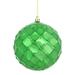 Etta Avenue™ Shiny Diamond Bauble Christmas Ornament Plastic in Green | 4.75 H x 4.75 W x 4.75 D in | Wayfair 291C8900BEBD412D8941818782797A2E