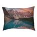 Tucker Murphy Pet™ Burman Valley & Mountains at Sunset Designer Pillow Fleece, Polyester in Brown | 17 H x 52 W x 42 D in | Wayfair