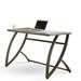 Orren Ellis Pilottown Desk Plastic/Acrylic/Metal in Gray | 31 H x 48 W x 24 D in | Wayfair 23D78F42644A49B7A61902650BE69027