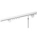 Symple Stuff Hayhurs Single Curtain Rod in White | 1 H x 84 W x 3.36 D in | Wayfair C2B67F54812F4593BAF1E864AA2D3428