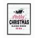 The Holiday Aisle® 'Holiday Planked Look Merry Christmas Sleigh Rides Typography' Graphic Art Print /Canvas in Brown | Wayfair