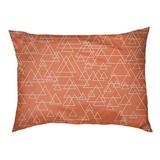 Tucker Murphy Pet™ Campion Scattered Triangle Cat Bed Designer Pillow Fleece, Polyester in Orange | 17 H x 42 W x 52 D in | Wayfair