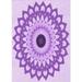 Indigo 48 x 0.35 in Area Rug - East Urban Home Wool Purple Area Rug Wool | 48 W x 0.35 D in | Wayfair B4052521A45F43C0AF8B513026F6B6F4