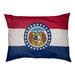 Tucker Murphy Pet™ Burien Missouri Flag Designer Pillow Fleece, Polyester in Red | 9.5 H x 29.5 W x 19.5 D in | Wayfair