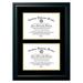 Charlton Home® Nicki Double Degree Certificate Picture Frame Wood in Yellow | 11 H x 8.5 W x 1 D in | Wayfair E9569026BAE146D9AFE66282BE943B00