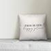 Guercio This is Our Happy Place Outdoor Square Pillow Cover & Insert Polyester/Polyfill blend | 20 H x 20 W x 1.5 D in | Wayfair