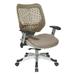 Symple Stuff Pascarella Mesh Task Chair Upholstered/Mesh/Metal in Gray/Brown | 27.25 W x 24 D in | Wayfair 8BB11E6B912847C7A04B079321233932