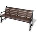 Arlmont & Co. Witherspo Charleston Series Plastic Park Outdoor Bench Plastic in Green | 96 W x 26.75 D in | Wayfair