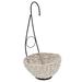 Bay Isle Home™ Hanging Fern Plant in Basket Metal/Fabric in White | 32 H x 30 W x 30 D in | Wayfair F3D34C0FE33E4B5AA29F336B6894EB26