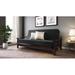 Latitude Run® Fabrizia Tight Back Futon & Mattress Wood/Solid Wood/Polyester in Brown | 33 H x 82 W x 37.5 D in | Wayfair