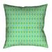Latitude Run® Avicia Indoor/Outdoor Throw Pillow Polyester/Polyfill blend in Green/Yellow | 16 H x 16 W x 3 D in | Wayfair