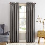 Wayfair Basics® kids Thermal Room Darkening Rod Pocket Curtain Panel Polyester in Gray/Brown | 63 H in WFBS1892 44621549