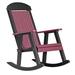 Ebern Designs Tarik Porch Outdoor Rocking Chair, Stainless Steel in Black | 43.75 H x 25.75 W x 34.75 D in | Wayfair