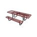 Tucker Murphy Pet™ Outdoor Picnic Table Metal in Red/Black | 30 H x 96 W x 70 D in | Wayfair 3886D9BCE1B94960963A5793E94553B7