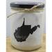 Gracie Oaks West Virginia Cinnamon Orange Scented Jar Candle Paraffin in Black | 4.25 H x 3.25 W x 3.25 D in | Wayfair