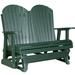 Ebern Designs Neerings Gliding Plastic Bench Wood in Green/White | 43 H x 55.5 W x 30 D in | Outdoor Furniture | Wayfair