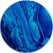 Ebern Designs 'Dark Abstract Paint Mix' Oil Painting Print on Metal in Blue | 23 H x 23 W x 1 D in | Wayfair 94B2211AC8AF4856B553969217C61C22