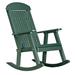 Ebern Designs Tarik Porch Outdoor Rocking Chair, Stainless Steel in Green | 43.75 H x 25.75 W x 34.75 D in | Wayfair