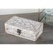 The Twillery Co.® Winthrop Wood Carved 3 Piece Decorative Box Set Wood in Brown/Gray | 4 H x 12 W x 8 D in | Wayfair