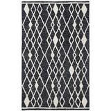 Black 30 x 0.1181 in Indoor Area Rug - Union Rustic Vedika Southwestern Handmade Tufted Wool Ivory/Charcoal Area Rug Wool | Wayfair