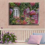 Fleur De Lis Living Brittany Beauty Outdoor Wall Decor All-Weather Canvas | 30 H x 40 W x 1.5 D in | Wayfair 3A86A5E9C29946D7A786B12BD13EC7D8