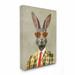 Ebern Designs Chantra Rabbit Man Portrait Wall Décor Canvas in White | 48 H x 36 W x 1.5 D in | Wayfair 8ACC3342F1184548ADF49C5872135CC4