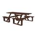 Rosecliff Heights Westbrook Outdoor Picnic Table Wood/Plastic in Orange | 94 W x 74 D in | Wayfair F8F38E6E35CA4432AF18A9346C13C767