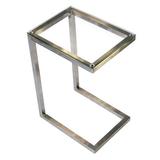 Orren Ellis Stretford End Table Glass/Metal | 22.5 H x 12 W x 16 D in | Wayfair 36B16A2C6EC04161A66215C0ECCA08D1