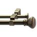 Canora Grey Sigmund Fluted Adjustable Double Curtain Rod Metal in Yellow | 0.625 H x 48 W x 0.625 D in | Wayfair 425400A0AA0F4F49855A36C74BCC4A17