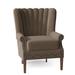 Wingback Chair - Fairfield Chair Aurora 34" Wide Tufted Slipcovered Wingback Chair Polyester/Other Performance Fabrics in Brown | Wayfair