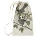World Menagerie Maciejewski Cat Bird Laundry Bag Fabric in Gray | 64 H in | Wayfair E083CAFE537B49198EB1120B1A3F04CB