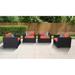 Latitude Run® Larren Patio Chair w/ Cushions in Red/Pink | 25 H x 73 W x 63 D in | Wayfair 1889EB2A9CA247819A42C8924E397637