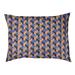 Tucker Murphy Pet™ Chen Skyscrapers Pattern Outdoor Dog Pillow Polyester in Orange/Blue | 7 H x 50 W x 15.25 D in | Wayfair