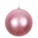 The Holiday Aisle® 6" Matte & Glitter Swirl Ball Ornament Plastic in Pink | 6 H x 6 W x 6 D in | Wayfair 3BD884F48FD546C0B52F50383EBE3E68