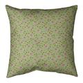 Ebern Designs Kitterman Pizza Square Linen Pillow Linen in Green | 26 H x 26 W x 2 D in | Wayfair 013018AD93864B64883CDECB1F8657A7