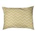 Tucker Murphy Pet™ Chelan Hand Drawn Chevron Pattern Outdoor Dog Pillow Polyester in Yellow | 7 H x 12 W x 48 D in | Wayfair