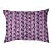 Tucker Murphy Pet™ Chen Skyscrapers Pattern Outdoor Dog Pillow Polyester in Pink/Indigo | 7 H x 50 W x 15.25 D in | Wayfair