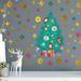The Holiday Aisle® Christmas Tree Snowflakes Wall Decal Vinyl in Green | 27.3 H x 27.3 W in | Wayfair EE09C8CC03124B768C0CC281C8CE935C